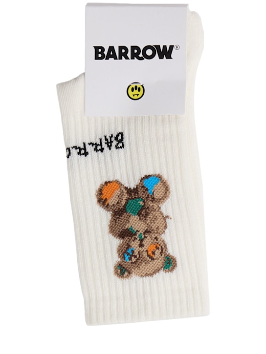 Barrow: Cotton blend socks - Blanco Opaco - kids-boys_0 | Luisa Via Roma