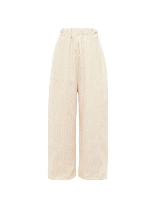 Kiddin': Cotton corduroy pants - オフホワイト - kids-boys_0 | Luisa Via Roma