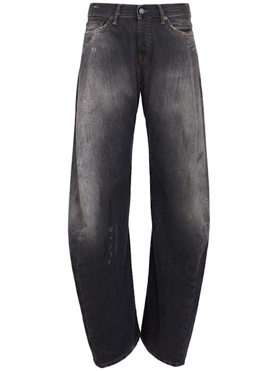 Acne Studios: 2006 Trafalgar organic cotton wide jeans - Black - women_0 | Luisa Via Roma