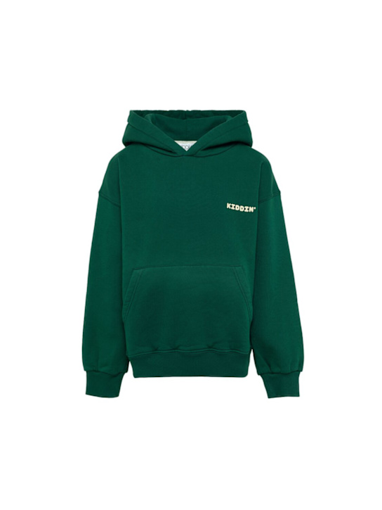 Kiddin': コットンスウェットシャツ - グリーン - kids-boys_0 | Luisa Via Roma