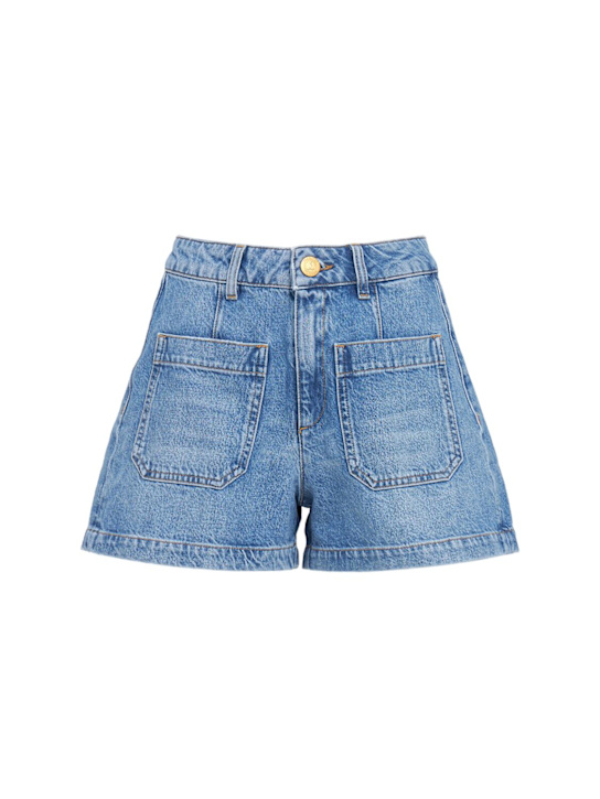 SEAFARER: Janet denim shorts - 蓝色 - women_0 | Luisa Via Roma