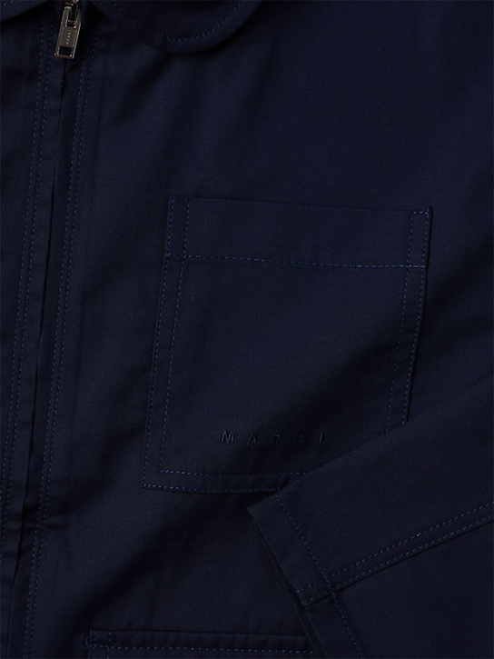 Marni Junior: Cotton blazer - Blue - kids-boys_1 | Luisa Via Roma