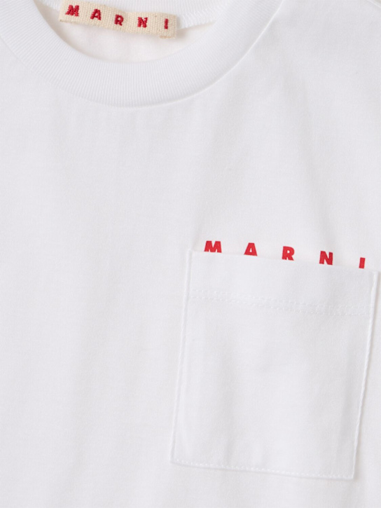 Marni Junior: Cotton t-shirt - Blanc - kids-girls_1 | Luisa Via Roma