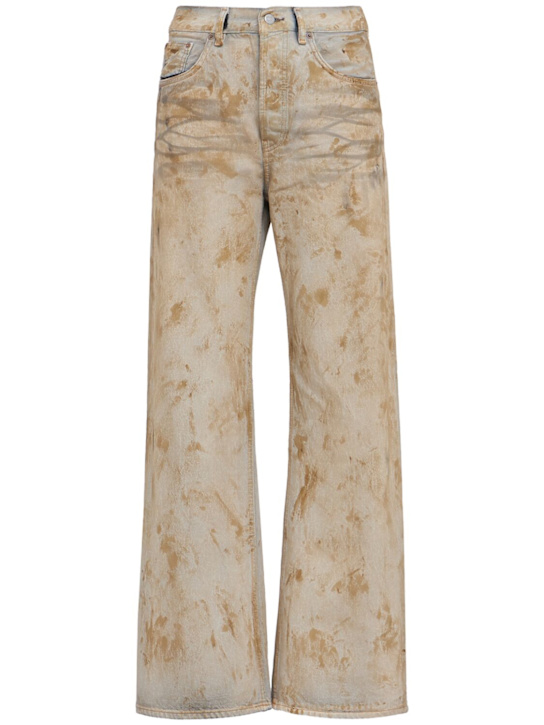 Acne Studios: 2021 Klondike organic cotton wide jeans - Sand Beige - women_0 | Luisa Via Roma