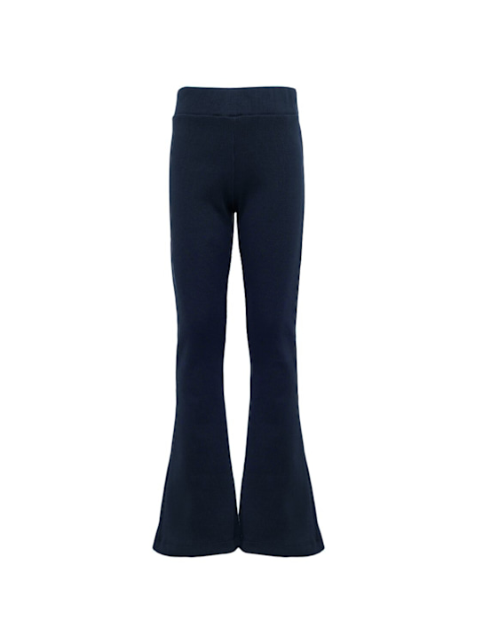 Kiddin': 弹力棉质喇叭腿紧身裤 - 海军蓝 - kids-girls_0 | Luisa Via Roma
