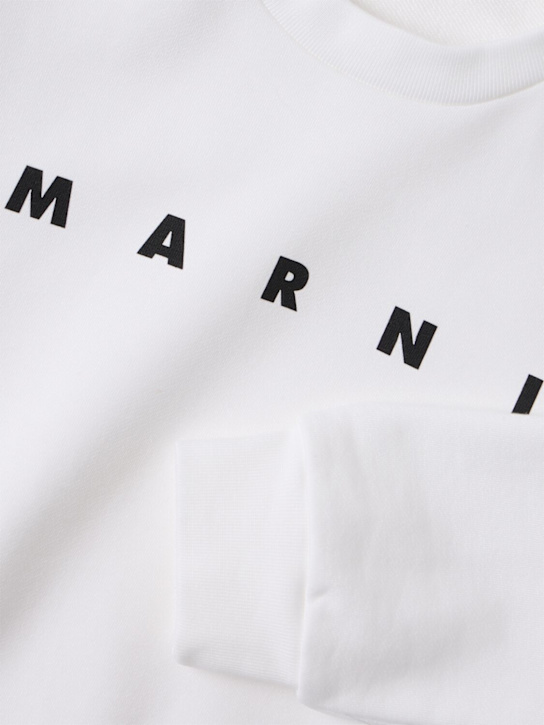Marni Junior: Cotton sweatshirt - 白色 - kids-boys_1 | Luisa Via Roma