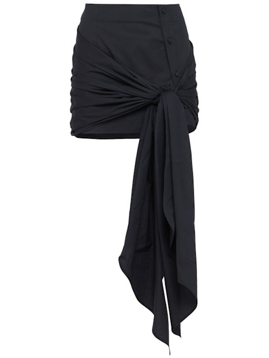 The Attico: Mini skirt - 黑色 - women_0 | Luisa Via Roma