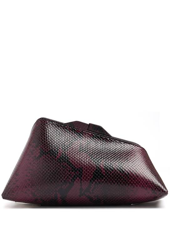 The Attico: Pochette en cuir embossé 8:30 PM - Burgundy - women_0 | Luisa Via Roma