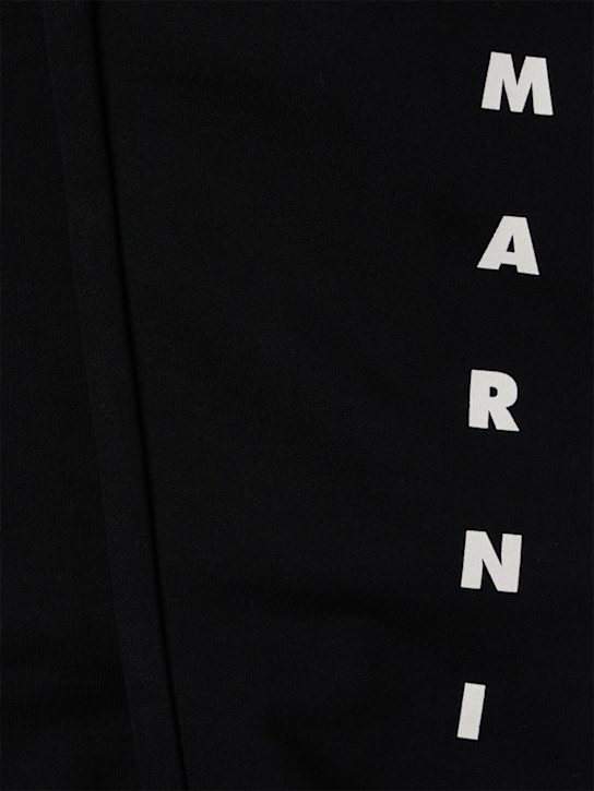Marni Junior: Cotton pants - Black - kids-girls_1 | Luisa Via Roma