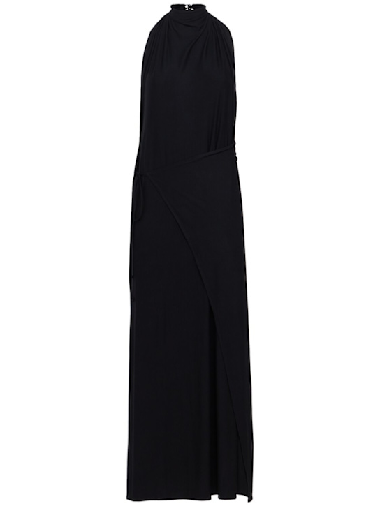 Diana Milkanova: Gaia长款连衣裙 - 黑色 - women_0 | Luisa Via Roma
