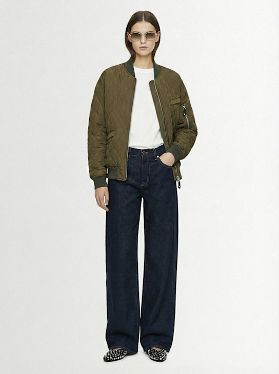 Dsquared2: Rebel D2科技织物飞行员夹克 - Military Green - women_1 | Luisa Via Roma