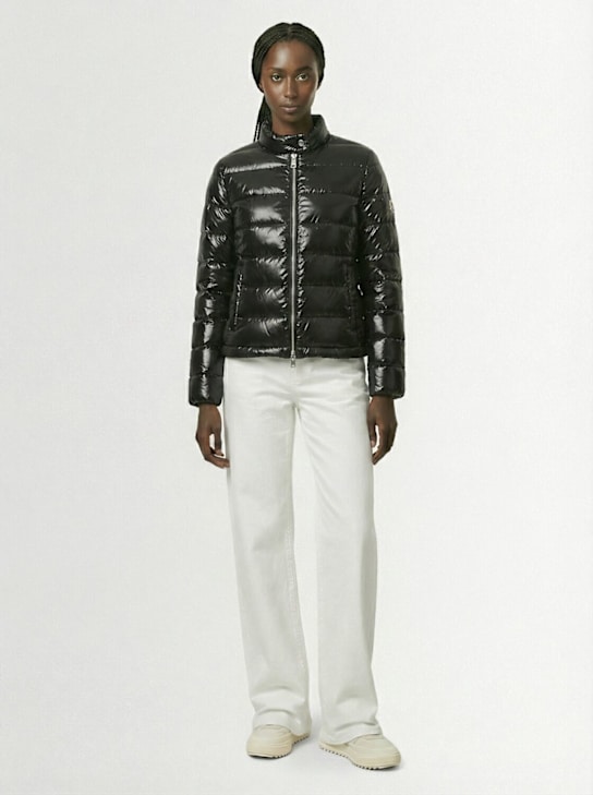 Moncler: Papillon nylon down jacket - Black - women_1 | Luisa Via Roma