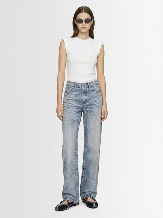 Diesel: 1971 D-Sent denim straight jeans - women_1 | Luisa Via Roma