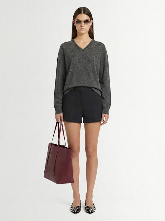 Dsquared2: Uniform羊毛混纺短裤 - 黑色 - women_1 | Luisa Via Roma