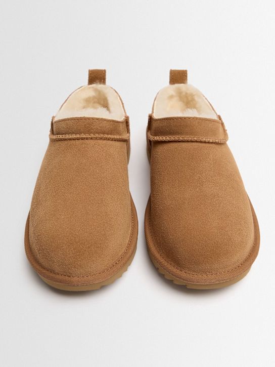 Ugg: Classic Micro shearling boots - Khaki - kids-girls_1 | Luisa Via Roma