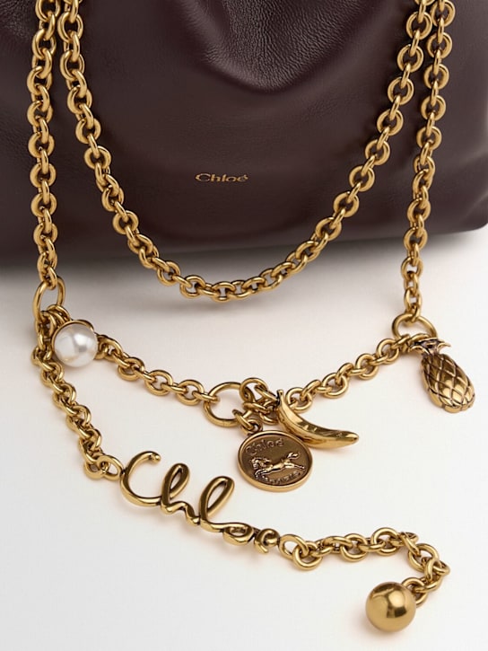 Chloé: Chloé Icons纳帕皮手提包 - Perfect Plum - women_1 | Luisa Via Roma