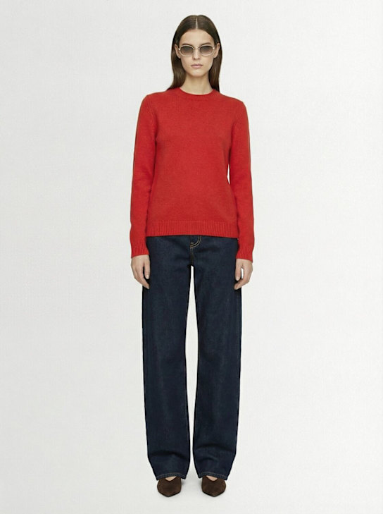 Khaite: Leta羊绒圆领毛衣 - 红色 - women_1 | Luisa Via Roma