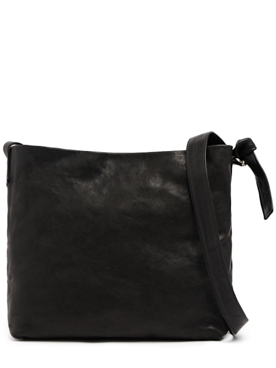 Ann Demeulemeester: Medium Runa柔软单肩包 - 黑色 - men_0 | Luisa Via Roma