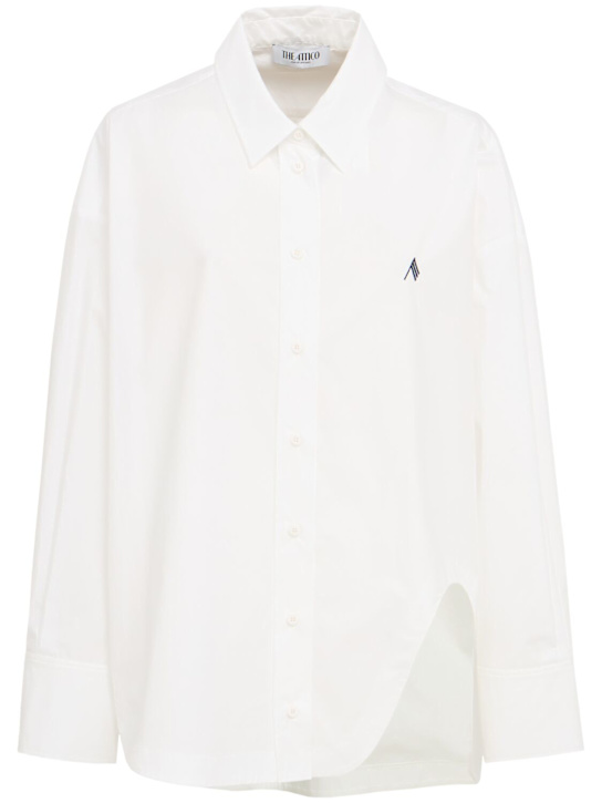 The Attico: Diana parachute canvas overshirt - White/Multi - women_0 | Luisa Via Roma