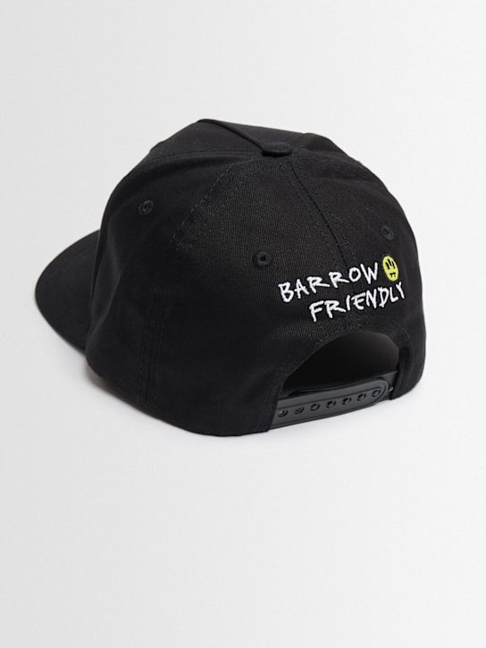 Barrow: Cotton baseball hat - ブラック - kids-boys_1 | Luisa Via Roma