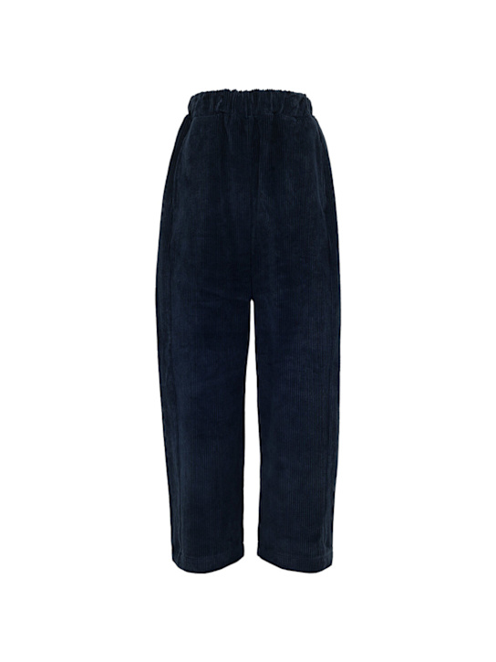 Kiddin': Cotton corduroy pants - Navy - kids-boys_0 | Luisa Via Roma