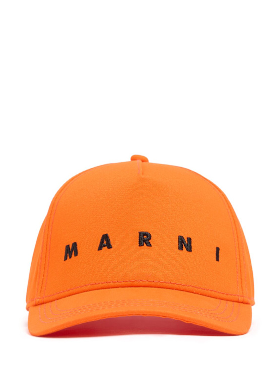 Marni Junior: Cotton hat - Naranja - kids-boys_0 | Luisa Via Roma