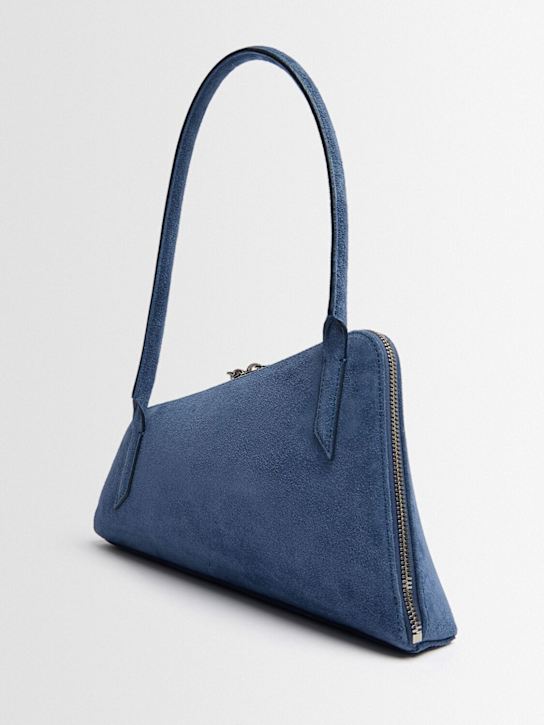 The Attico: Sunrise麂皮单肩包 - 宝石蓝 - women_1 | Luisa Via Roma