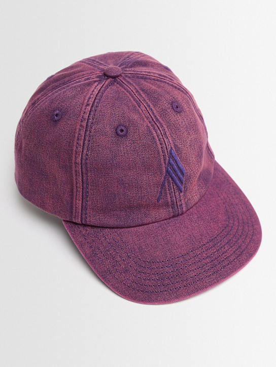 The Attico: Cappello baseball in tela con logo - Viola - women_1 | Luisa Via Roma