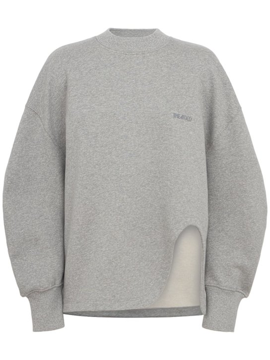 The Attico: Sudadera de algodón - Gris - women_0 | Luisa Via Roma