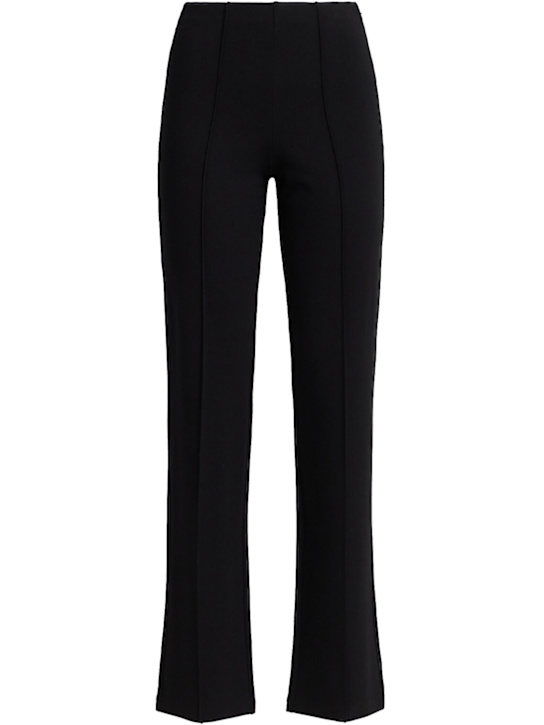 Skims: High waist pintuck straight pants - 曜石色 - women_0 | Luisa Via Roma
