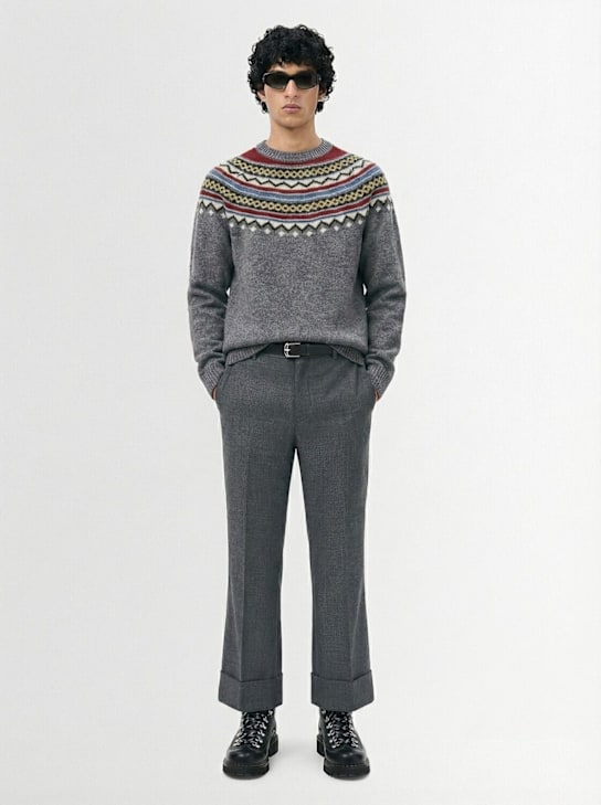 Dsquared2: 短款羊毛喇叭裤 - men_1 | Luisa Via Roma