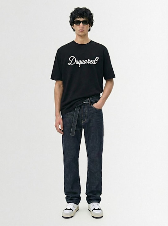 Dsquared2: Loose fit t-shirt - Black - men_1 | Luisa Via Roma