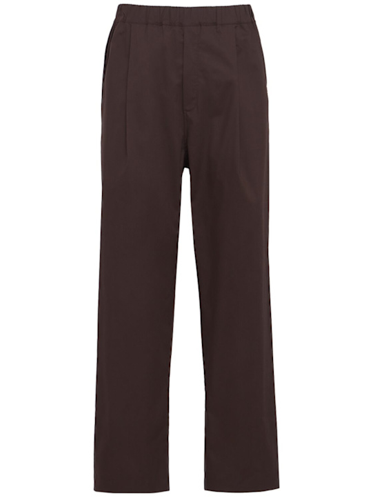 Laneus: 棉质裤子 - 巧克力色 - men_0 | Luisa Via Roma