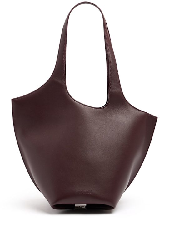 The Attico: La Scoop中号单肩包 - 紫红色 - women_0 | Luisa Via Roma