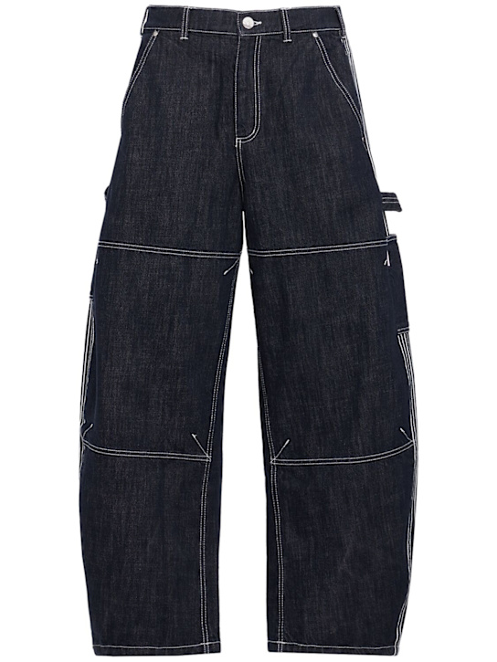 adidas Originals: Denim workwear jeans - 靛蓝色 - men_0 | Luisa Via Roma