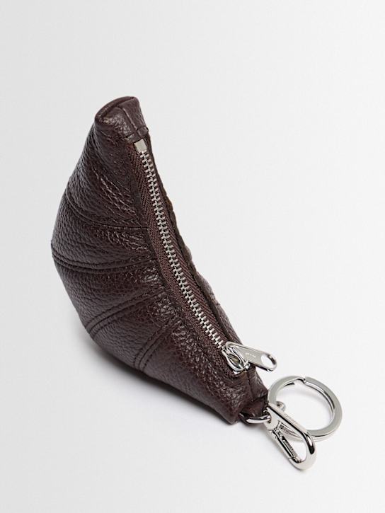 Lemaire: Mini Croissant leather keyholder - Tiramisu - women_1 | Luisa Via Roma