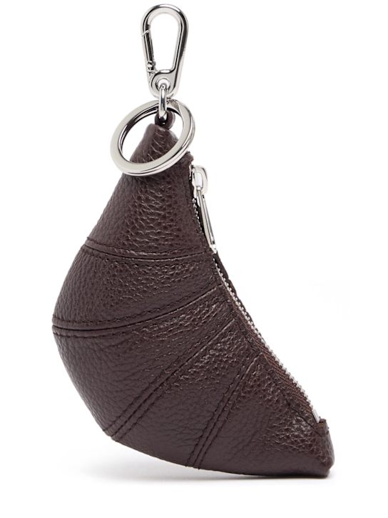 Lemaire: Mini Croissant leather keyholder - Tiramisu - women_0 | Luisa Via Roma