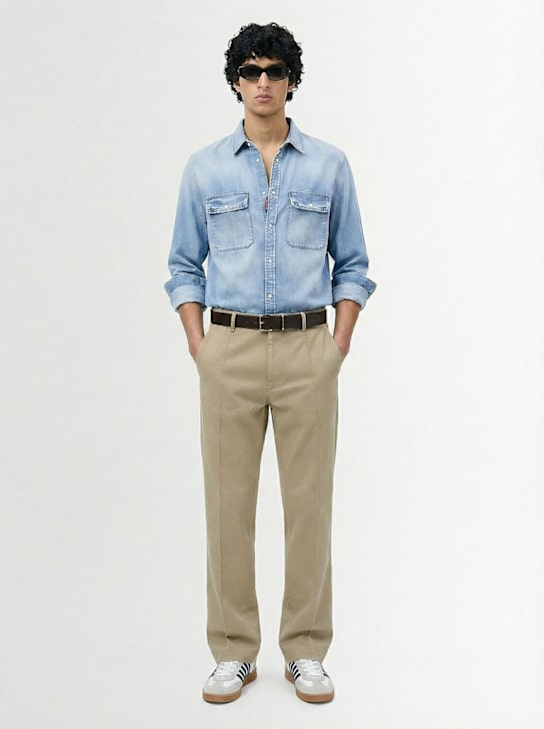 Dsquared2: Canadian复古衬衫 - 海军蓝 - men_1 | Luisa Via Roma