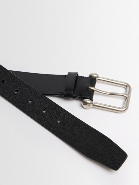 Ann Demeulemeester: 3.5厘米Marin archive搭扣腰带 - 黑色 - men_1 | Luisa Via Roma