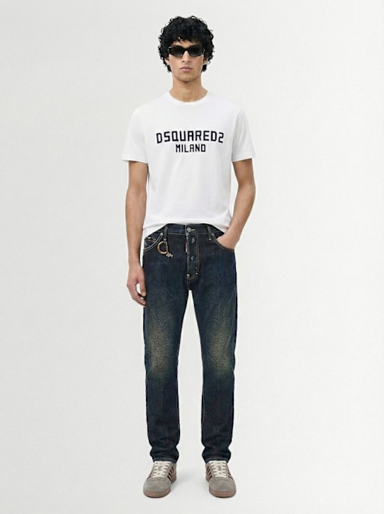 Dsquared2: Cool Fit logo棉质T恤 - men_1 | Luisa Via Roma