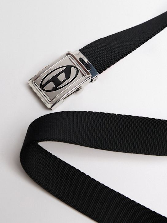 Diesel Kids: Tech belt w/ logo - 黑色 - kids-boys_1 | Luisa Via Roma