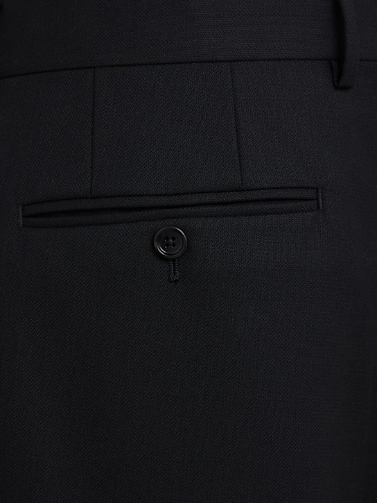 Tom Ford: High twist twill pants - Black - men_1 | Luisa Via Roma