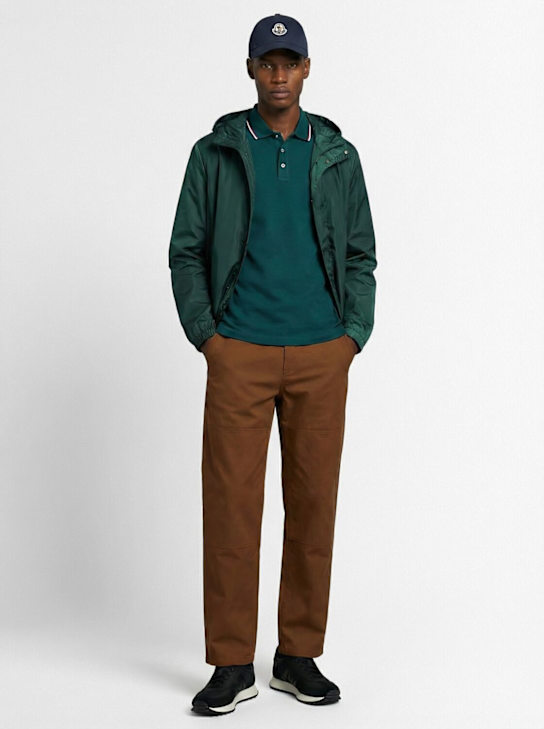 Moncler: Grandans nylon windbreaker jacket - 翠绿色 - men_1 | Luisa Via Roma