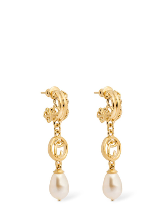 Chloé: Boucles d’oreilles dépareillées Classy - Gold And Pearly - women_0 | Luisa Via Roma