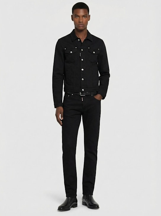 Dsquared2: Dan denim jacket - ブラック - men_1 | Luisa Via Roma