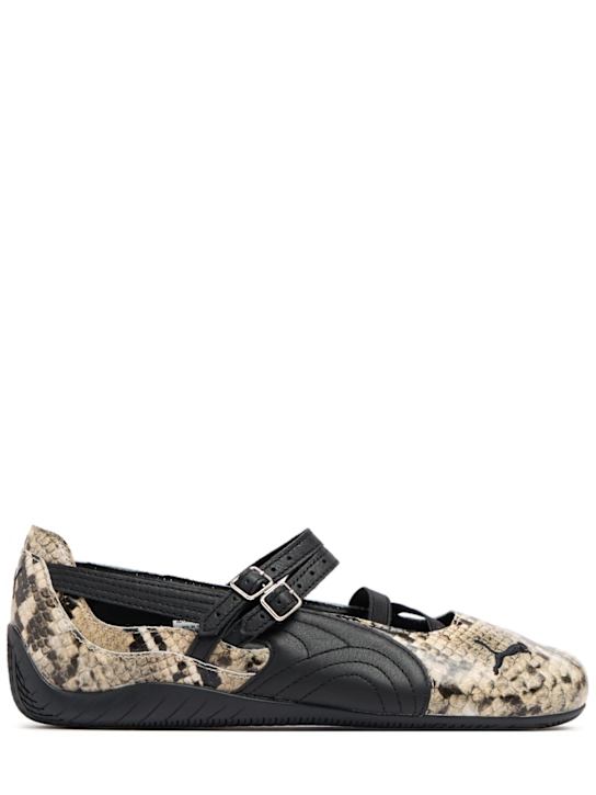 PUMA: Speedcat Ballet snake embossed sneakers - Snake Print - women_0 | Luisa Via Roma
