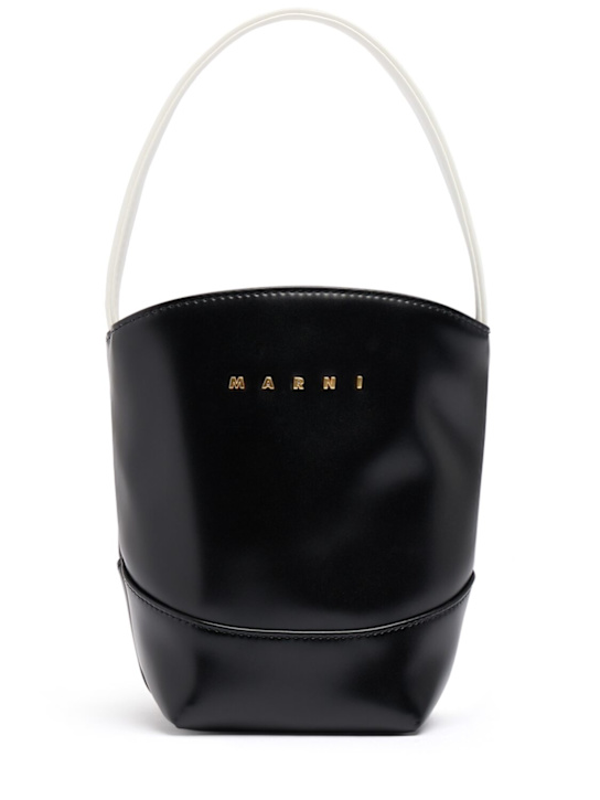 Marni Junior: Small top handle bag - 黑色 - kids-girls_0 | Luisa Via Roma