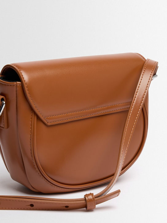 Marni Junior: Poly shoulder bag w/ logo - 棕色 - kids-girls_1 | Luisa Via Roma