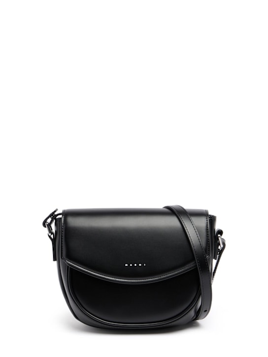 Marni Junior: Poly shoulder bag w/ logo - Schwarz - kids-girls_0 | Luisa Via Roma