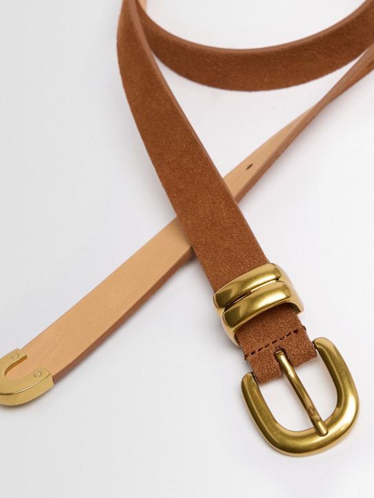 By Malene Birger: Zoilo suede belt - Brown - women_1 | Luisa Via Roma